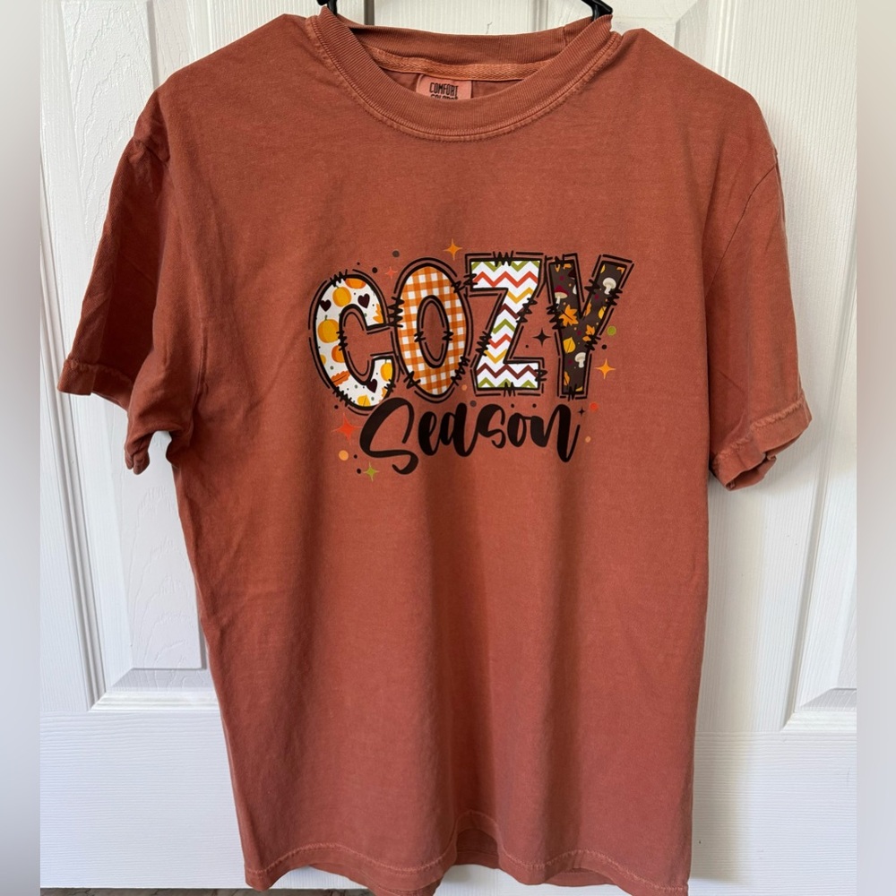 Cozy season fall comfort color tshirt